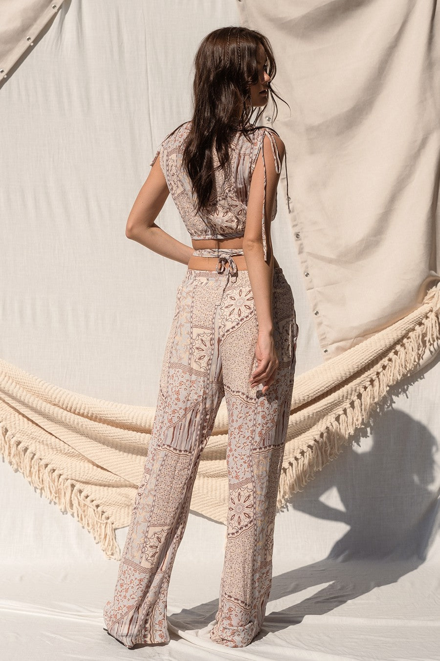 Palm Spring Wrap Front Two Piece Set